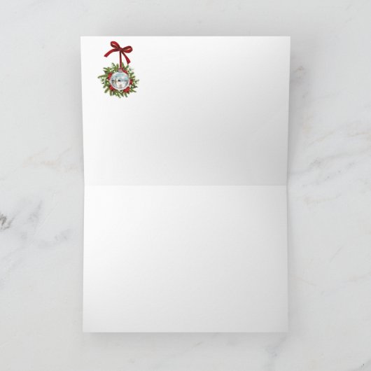 Nautische kerst Kaart met vuurtoren (Binnen)