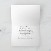 Nautische kerst Kaart met vuurtoren (Binnen)