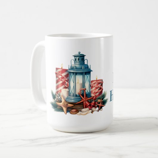 Nautische Kerst  Koffiemok (Voorkant links)