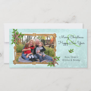 Nautische kerst op de kuststrovis Splash Feestdagenkaart