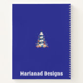 "Nautische Kerst Spiral Notitieboek - Feestelijke  (Achterkant)