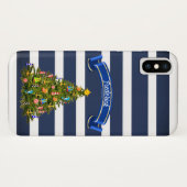 Nautische kerstboom - Aangepast Case-Mate iPhone Case (Achterkant (horizontaal))