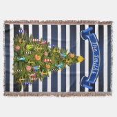 Nautische kerstboom, aangepast deken (Voorkant)