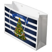 Nautische kerstboom - Aangepast Groot Cadeauzakje (Voorkant Gekanteld)