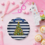 Nautische kerstboom, aangepast papieren bordje (Feest)
