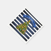 Nautische kerstboom - Aangepast Servet (Hoek)