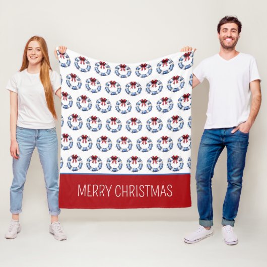 Nautische kerstleven bewaarders met bogen fleece deken (In situ)