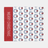 Nautische kerstleven bewaarders met bogen fleece deken (Voorkant (Horizontaal))