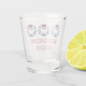 Nautische kerstleven bewaarders met bogen shot glas (Achterkant)