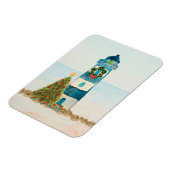 Nautische Kerstmagneet met Vuurtoren Magneet (Linkerzijde)