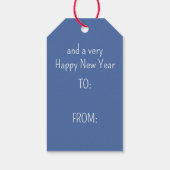 Nautische Kerstman Life Preserver met boog Cadeaulabel (Achterkant)