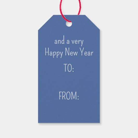 Nautische Kerstman Life Preserver met boog Cadeaulabel (Achterkant)