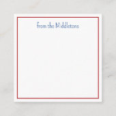 Nautische Kerstman Life Preserver met boog Informatiekaartje (Achterkant)