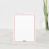 Nautische Kerstman Life Preserver met boog Notitiekaartje (Achterkant)