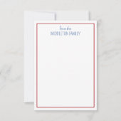 Nautische Kerstman Life Preserver met boog Notitiekaartje (Achterkant)