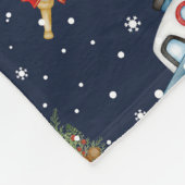 Nautische Kerstmis Fleece Deken (Hoek)