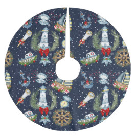 Nautische Kerstmis Kerstboom Rok