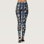 Nautische Kerstmis Leggings (Achterkant)