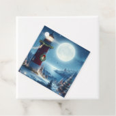 Nautische Kerstvuurtoren Bedankjes Labels (In situ)