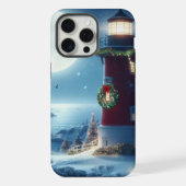 Nautische Kerstvuurtoren iPhone Hoesje (Achterkant)