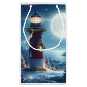 Nautische Kerstvuurtoren Klein Cadeauzakje (Achterkant)