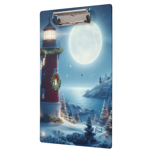 Nautische Kerstvuurtoren Klembord (Links)