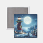 Nautische Kerstvuurtoren Magneet (Voorkant / Achterkant)