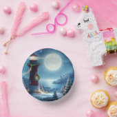 Nautische Kerstvuurtoren Papieren Kommen (Feest)