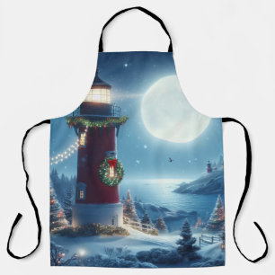 Nautische Kerstvuurtoren Schort