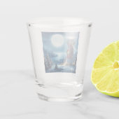 Nautische Kerstvuurtoren Shot Glas (Achterkant)