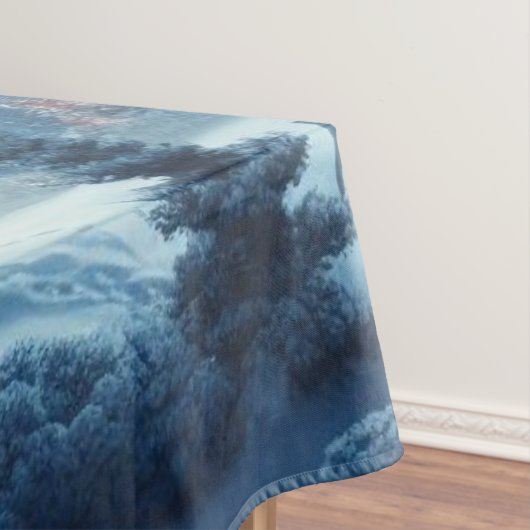 Nautische Kerstvuurtoren Tafelkleed (Voorbeeld)