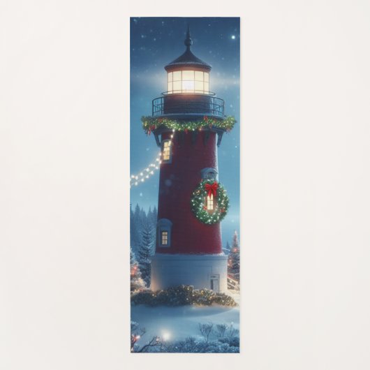 Nautische Kerstvuurtoren Yogamat (Voorkant)