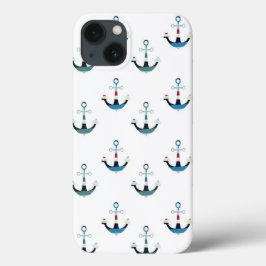 Nautische kleurrijke ankers Case-Mate iPhone case