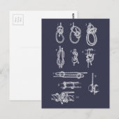 Nautische knopen briefkaart (Voorkant / Achterkant)