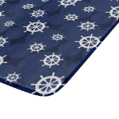 Nautische kombuis Schepen Wielen Marine Blauw en W Snijplank (Hoek)