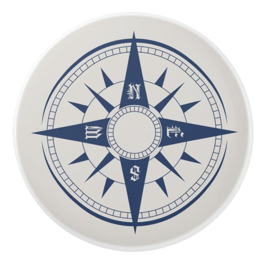 Nautische kompas keramische knoblen / pullen keramische knop (Voorkant)