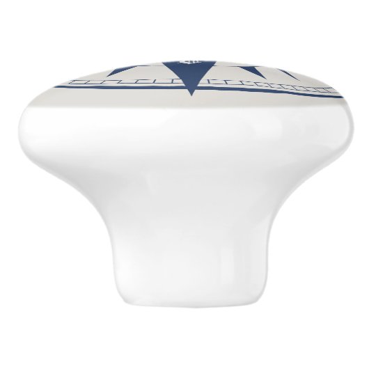 Nautische kompas keramische knoblen / pullen keramische knop (Zijkant)
