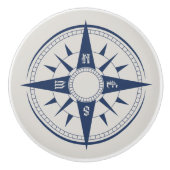 Nautische kompas keramische knoblen / pullen knop (Voorkant)