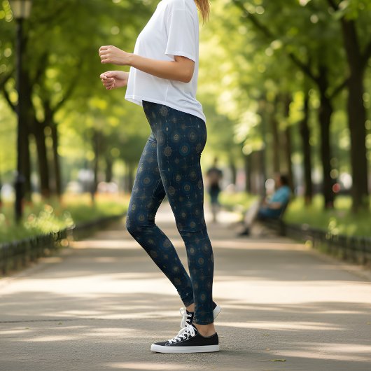 Nautische kompasroos leggings