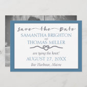 nautische koppelverkoop | De aangepaste datum opsl Save The Date (Voorkant / Achterkant)