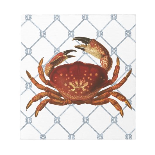 Nautische krab notitieblok (Voorkant)