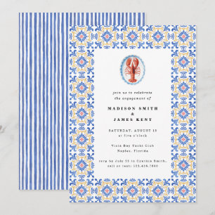 nautische kreeft amalfi Tegels engagement party Kaart