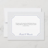 Nautische kreeft bruiloft dank u kaart (Achterkant)