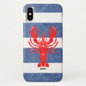 nautische kreeftenstijl Case-Mate iPhone case (Achterkant)