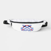 Nautische kruisankers heuptasje (Voorkant)