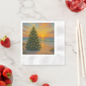 Nautische/Kust Kerstboom strand Servet (Insitu)