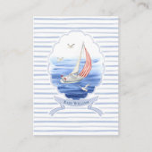 nautische kust | Little Sailor Books voor Baby Informatiekaartje (Achterkant)
