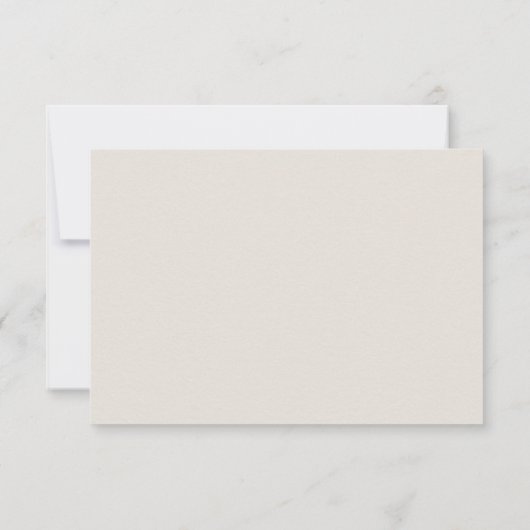 Nautische kust Shell QR Ecru Wedding Response (Achterkant)