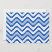 Nautische kust strand meisje baby shower uitnodigi kaart (Achterkant)