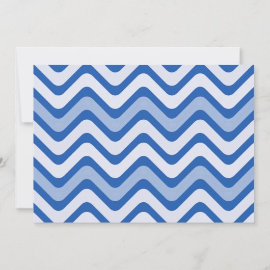 Nautische kust strand meisje baby shower uitnodigi kaart (Achterkant)